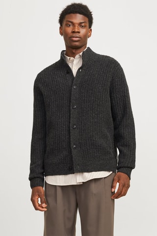 Cardigan - Gris foncé chiné