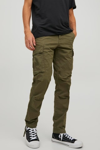 Pantalon cargo - Vert olive