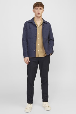Pantalon tapered - Bleu marine
