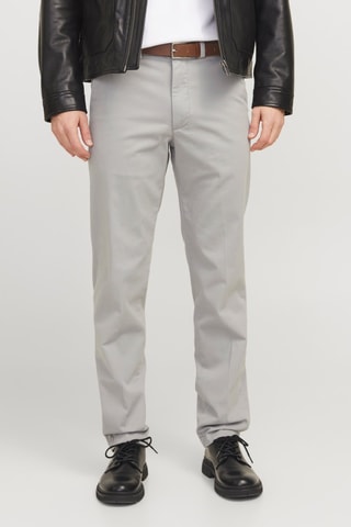 Pantalon regular - Gris clair