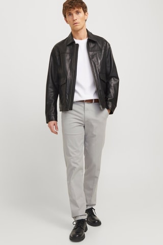 Pantalon regular - Gris clair