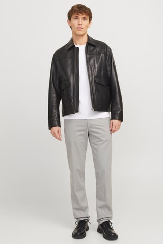 Pantalon regular - Gris clair