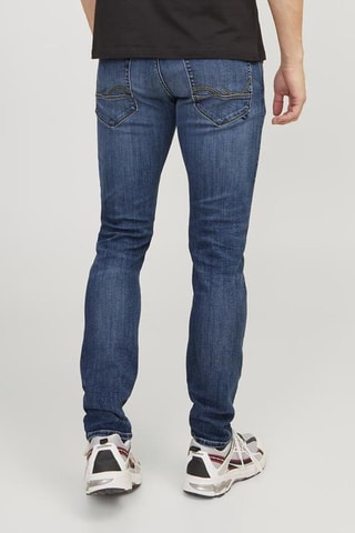 Jean slim taille basse - Bleu