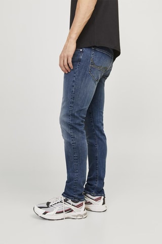 Jean slim taille basse - Bleu