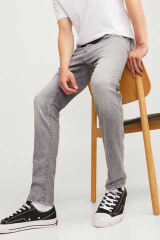 Jean slim en coton biologique - Gris