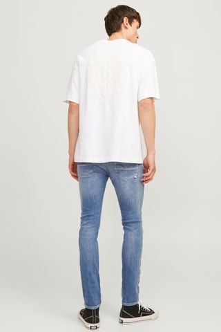 Jean slim en coton biologique - Ciel