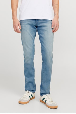 Jean slim en coton biologique - Bleu clair