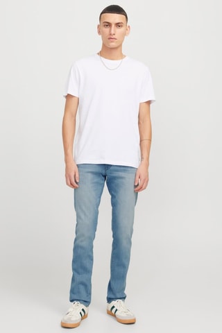 Jean slim en coton biologique - Bleu clair