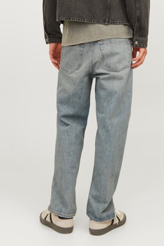 Jean loose taille haute - Ciel