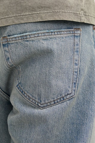 Jean loose taille haute - Ciel