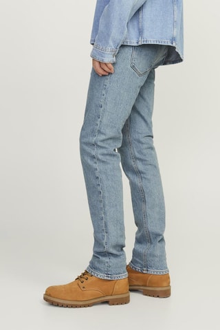 Jean regular en coton biologique - Bleu clair
