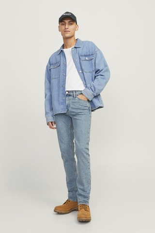 Jean regular en coton biologique - Bleu clair