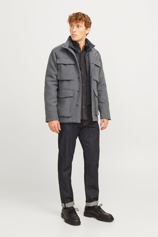 Veste en laine - Gris chiné
