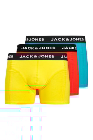 3 boxers - Turquoise, jaune et rouge