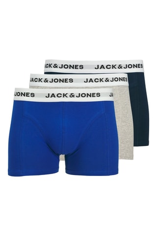 3 boxers - Bleu et gris chiné