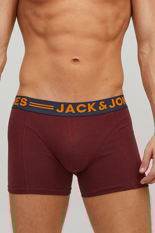 3 boxers - Bordeaux et gris