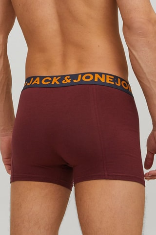 3 boxers - Bordeaux et gris
