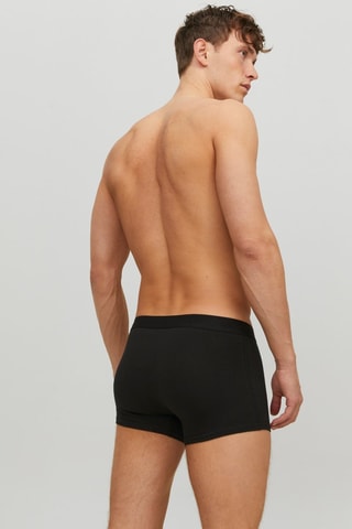 3 boxers en coton biologique - Noir