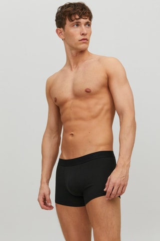 3 boxers en coton biologique - Noir