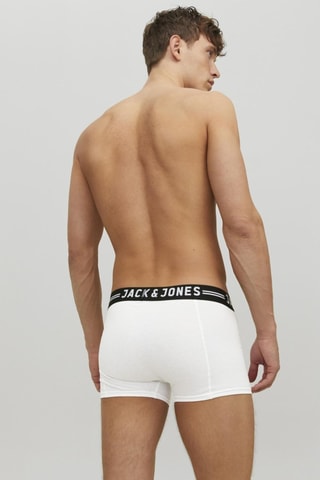 3 boxers en coton biologique - Blanc