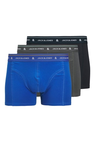 3 boxers - Bleu et anthracite