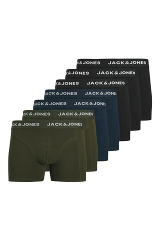 7 boxers - Noir, bleu marine et vert