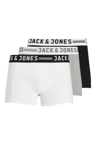 3 boxers - Blanc et gris clair