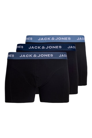 3 boxers en coton biologique - Noir