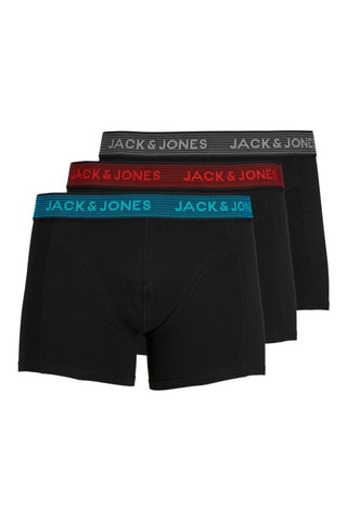3 boxers en coton biologique - Noir