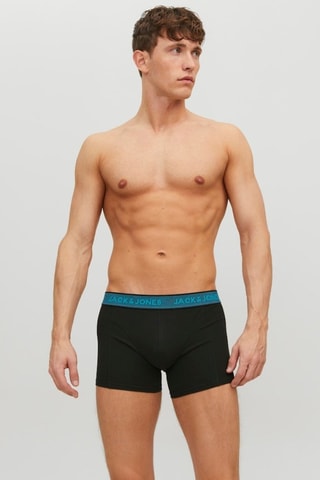 3 boxers en coton biologique - Noir