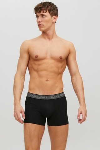 3 boxers en coton biologique - Noir