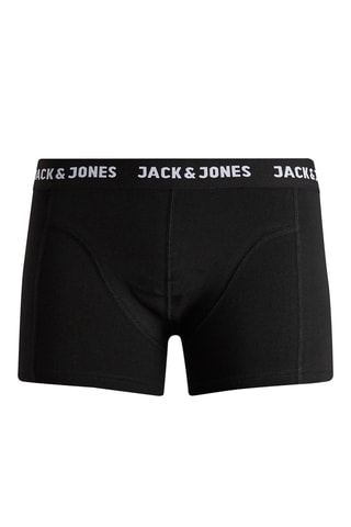 3 boxers - Gris clair chiné, noir et bleu marine