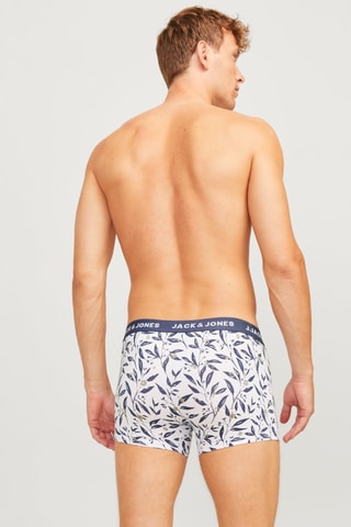 5 boxers - Bleu marine et blanc