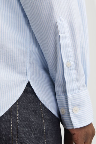 Chemise relaxed fit - Bleu clair et blanc