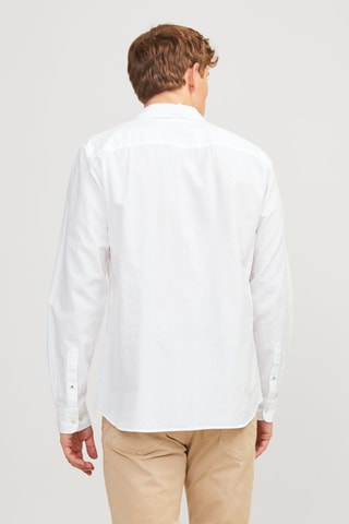 Chemise slim en lin - Blanc