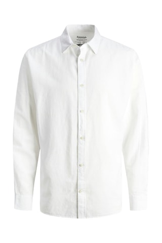 Chemise slim en lin - Blanc
