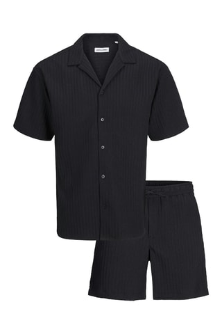 Chemise relaxed et short - Noir