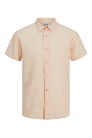 Chemise slim en lin - Rose