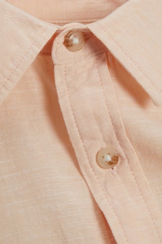 Chemise slim en lin - Rose