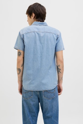 Chemise slim en jean - Bleu