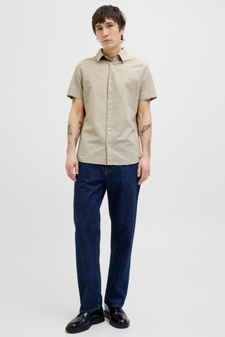 Chemise en lin - Beige chiné