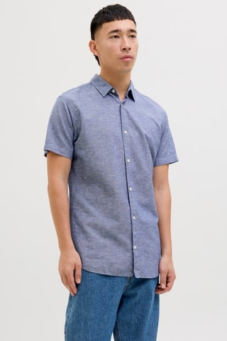Chemise en lin - Ciel chiné