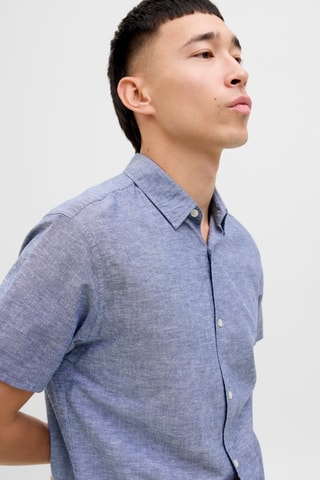 Chemise en lin - Ciel chiné