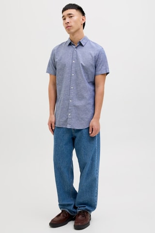 Chemise en lin - Ciel chiné