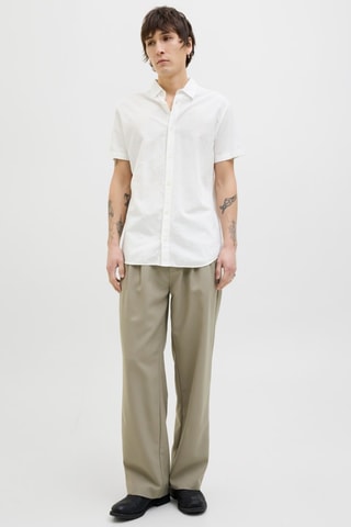 Chemise en lin - Blanc chiné