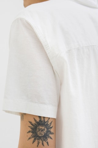 Chemise en lin - Blanc chiné