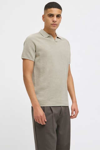 Polo regular en coton biologique - Beige