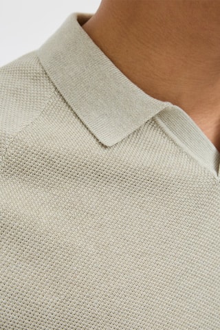 Polo regular en coton biologique - Beige