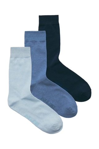 3 paires de chaussettes - Ciel et bleu