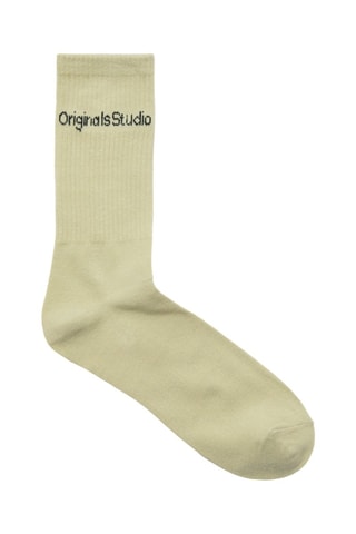3 paires de chaussettes - Blanc, rouge et vert clair